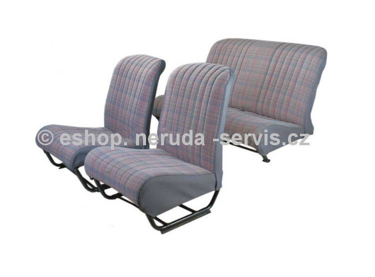 Čalounění sada CLUB Ecossais šedá