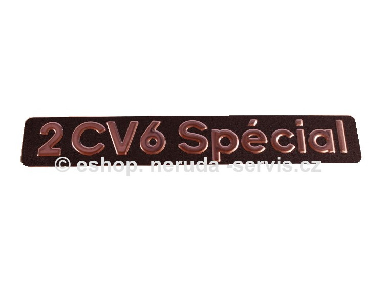 Typový štítek 2CV Special